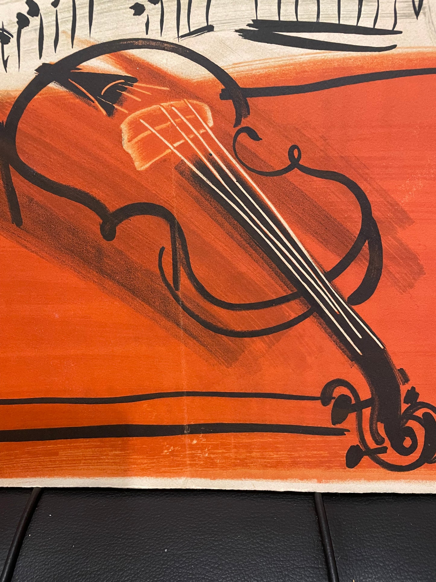 Raoul Dufy, le violon  lithographie de Raoul Dufy  1963